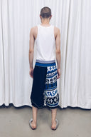 Collegiate Fair Isle Cotton Sweater Shorts