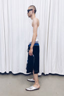 Collegiate Fair Isle Cotton Sweater Shorts