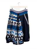 Collegiate Fair Isle Cotton Sweater Shorts