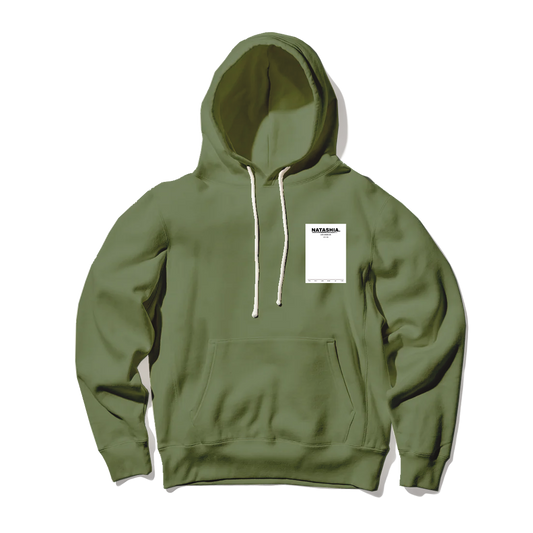 Hand Dyed Hoodie - Olive Green