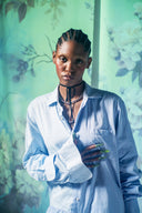 RE:BUILT Button Down Asymmetric Dress