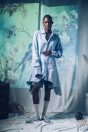 RE:BUILT Button Down Asymmetric Dress