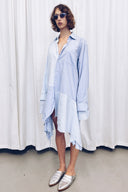 RE:BUILT Button Down Asymmetric Dress