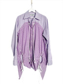 RE:BUILT Button Down Corded Tunic - Purple