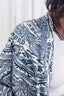 Happi Jacket - Linen Porcelain Print