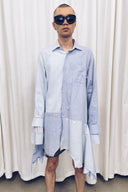 RE:BUILT Button Down Asymmetric Dress