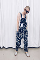 Patchwork Denim Overalls