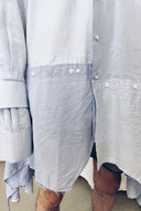 RE:BUILT Button Down Asymmetric Dress