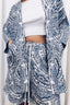 Happi Jacket - Linen Porcelain Print