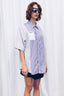 Short Sleeve RE:BUILT Button Down - Purple