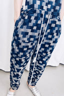 Patchwork Denim Overalls