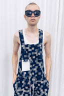 Patchwork Denim Overalls