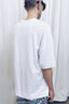 NATASHIA. Shadow Puff Logo Tee - White