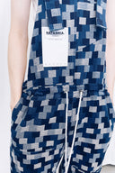 Patchwork Denim Overalls