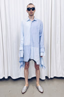 RE:BUILT Button Down Asymmetric Dress