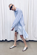 RE:BUILT Button Down Asymmetric Dress