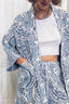 Happi Jacket - Linen Porcelain Print