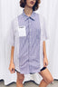 Short Sleeve RE:BUILT Button Down - Purple