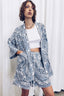 Happi Jacket - Linen Porcelain Print