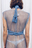 Chainmail Maxi Crystal Dress w/ Shabori Rope Harness