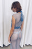 Chainmail Maxi Crystal Dress w/ Shabori Rope Harness