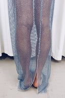 Chainmail Maxi Crystal Dress w/ Shabori Rope Harness