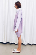 RE:BUILT Button Down Corded Tunic - Purple