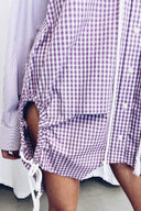 RE:BUILT Button Down Corded Tunic - Purple