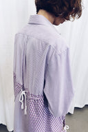 RE:BUILT Button Down Corded Tunic - Purple
