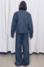 Ticker Stripe Indigo Denim Jacket