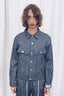 Ticker Stripe Indigo Denim Jacket