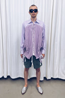 RE:BUILT Button Down Corded Tunic - Purple