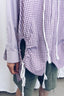 RE:BUILT Button Down Corded Tunic - Purple