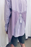 RE:BUILT Button Down Corded Tunic - Purple