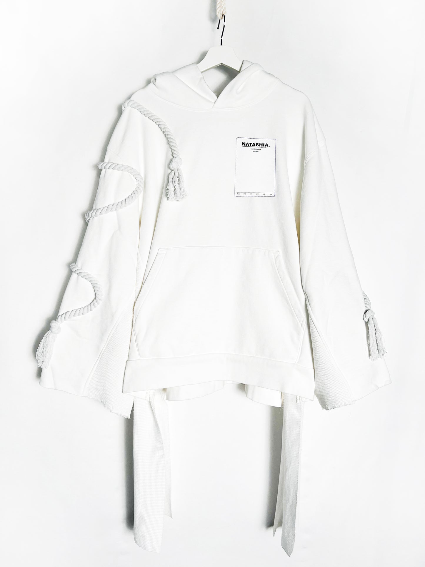 Soutage Oversized Hoodie - White