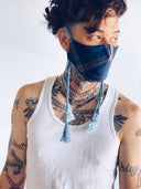 Face Mask - Blue Plaid