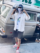 Fish Printed Balaclava - Lilac