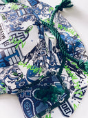 Small Samurai Bucket Hat - Akira Printed Denim w/ Bandana Navy