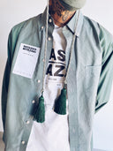 Face Mask - Green Corduroy