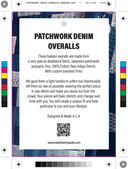 Patchwork Denim Overalls